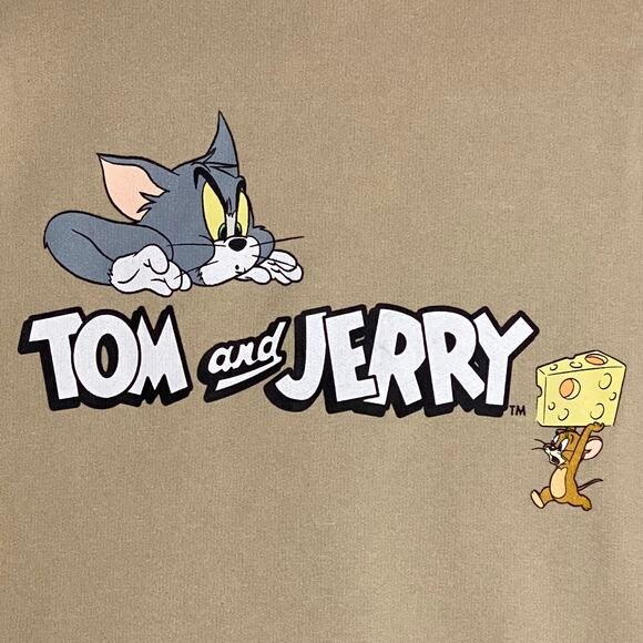 Tom and Jerry Sweatshirt Adult Oversized‎ Printed Retro Casual Cartoon Kidcore - Picture 5 of 13